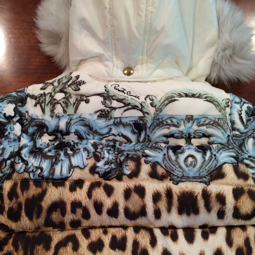ROBERTO CAVALLI**Fur Hooded Down Coat 3-6 Mo. $795 - Picture 7 of 8